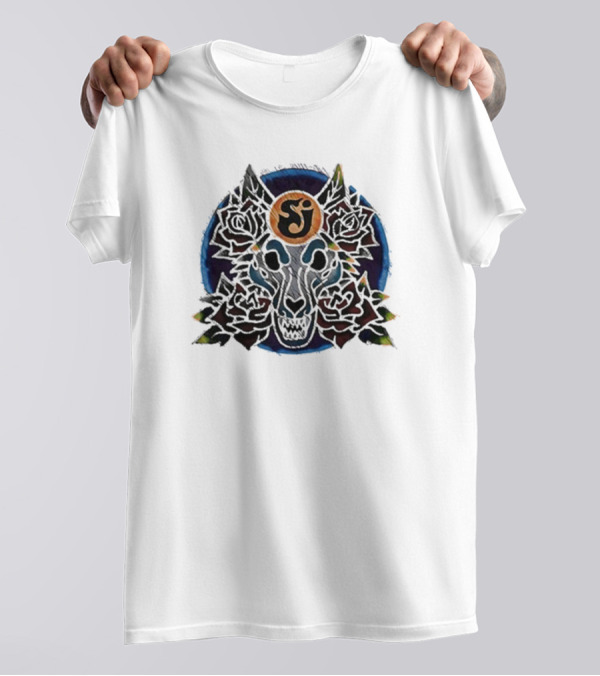 The String Cheese Incident Oct 25-27 2024 Suwannee Hulaween Live Oak FL Wolf And Roses Emblem T-Shirt