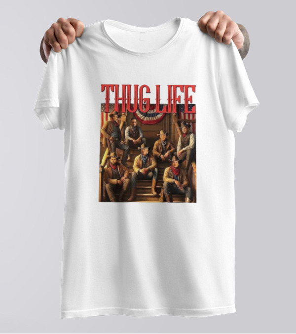 Thug Life 2024 Cowboys Trump Vance Kennedy Musk Tulsi Vivek Candace T-Shirt