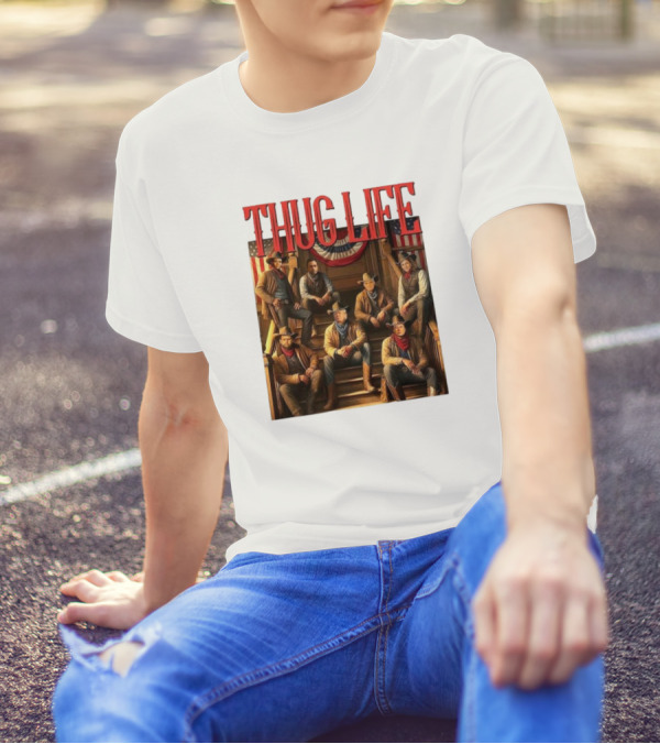 Thug Life 2024 Cowboys Trump Vance Kennedy Musk Tulsi Vivek Candace T-Shirt