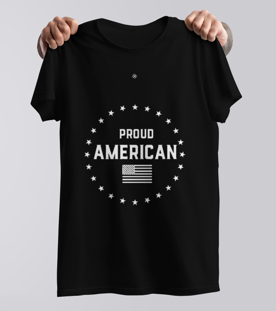 Danica Patrick Wearing Proud American Stars And Flag T-Shirt