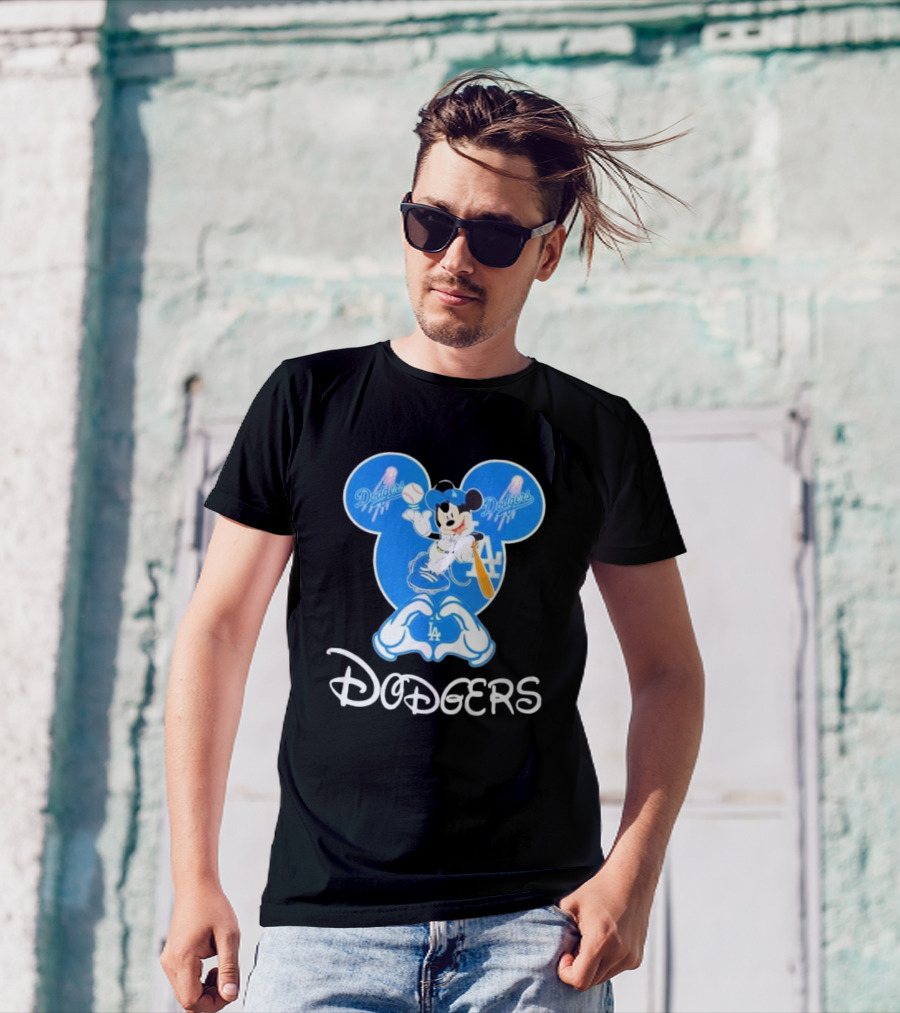 Disney Mickey Mouse Dodgers LA T-Shirt