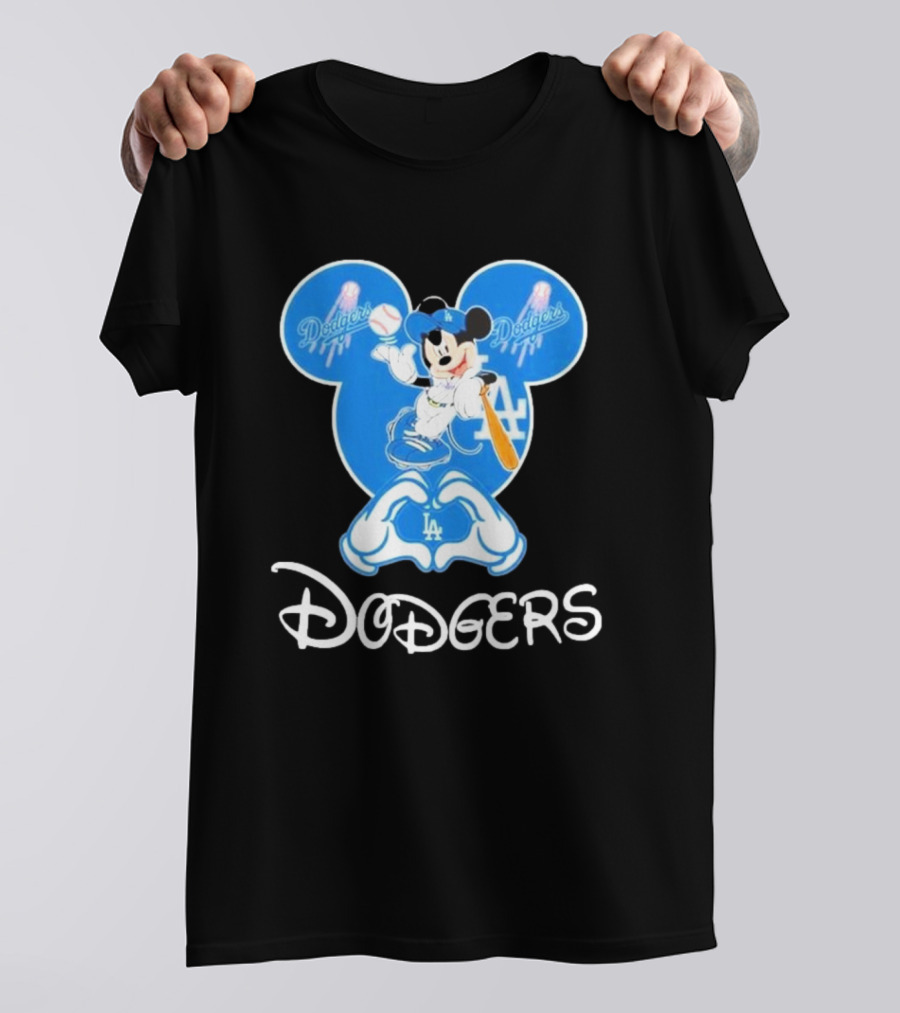 Disney Mickey Mouse Dodgers LA T-Shirt