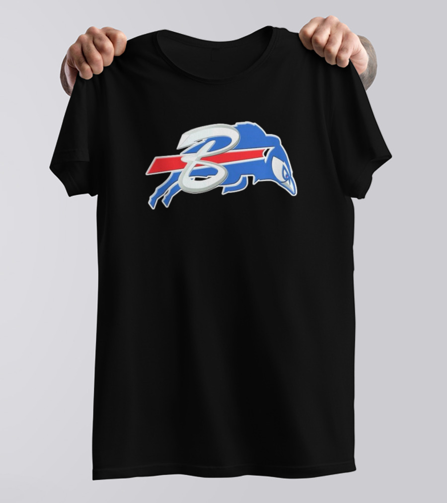 Buffalo Bills X Toronto Blue Jays Logo Mash NFL X MLB T-Shirt