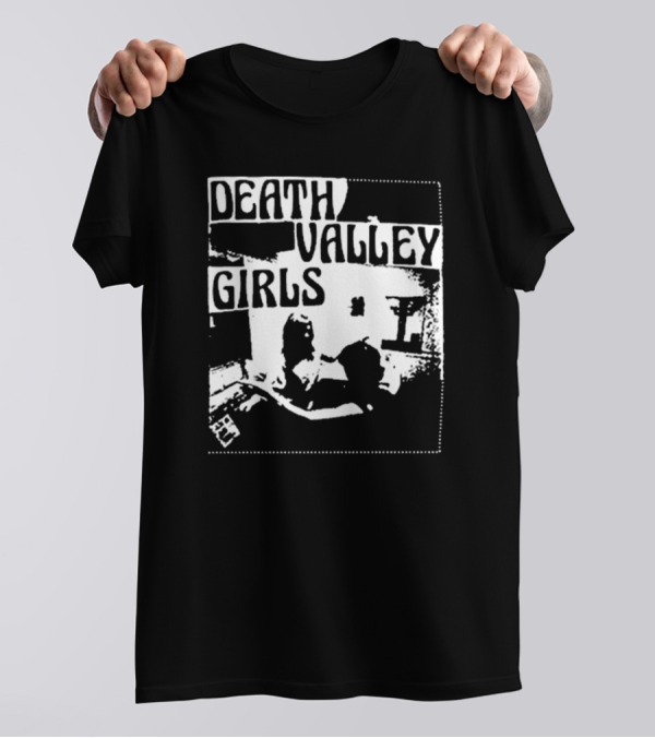 Death Valley Girls Monochrome Scene Arms Up T-Shirt