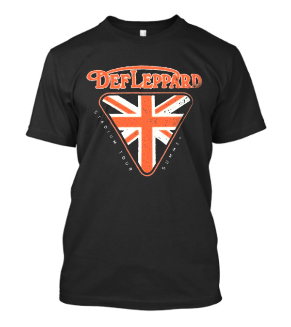 Def Leppard Union Jack Stadium Tour Summer Vintage T-Shirt
