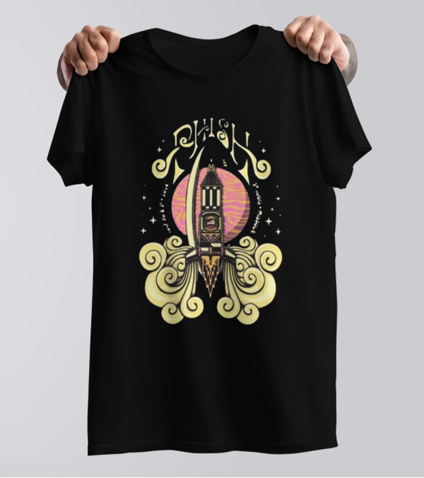 Phish July 30-31 2024 Chaifetz Arena St. Louis MO Rocket And Swirls T-Shirt