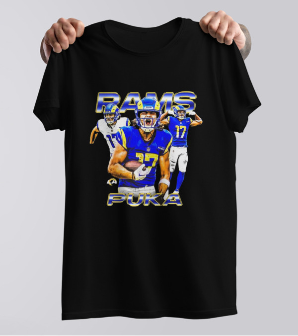 Rams Puka Nacua #17 Los Angeles Dynamic Football Star T-Shirt