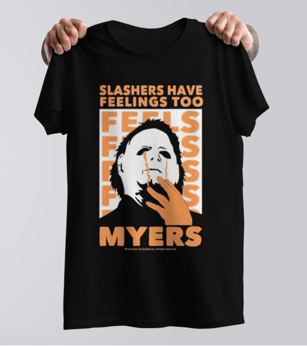 Halloween 2024 Michael Myers Slashers Have Feelings Too Myers Riot Society Painting T-Shirt