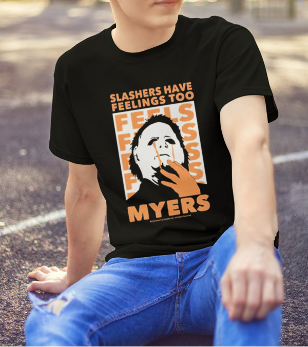 Halloween 2024 Michael Myers Slashers Have Feelings Too Myers Riot Society Painting T-Shirt