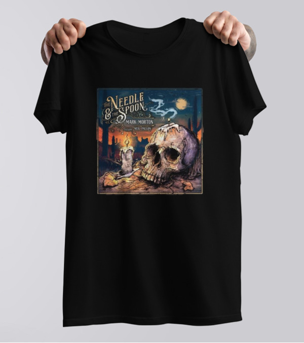 The Needle And The Spoon Featuring Mark Morton Neil Fallon Skull Candle Desert Moon T-Shirt