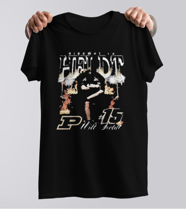 Highway To Heldt #15 Will Heldt Purdue Boilermakers T-Shirt