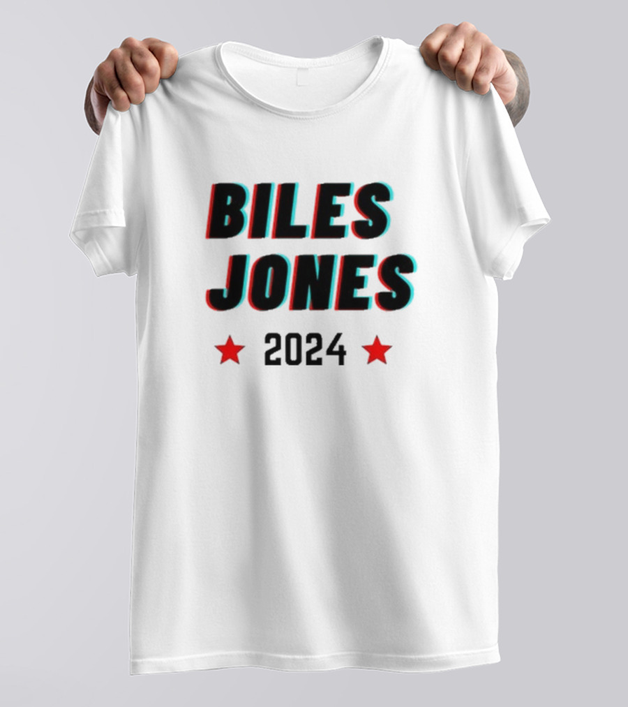Biles Jones 2024 Campaign Election Stars T-Shirt