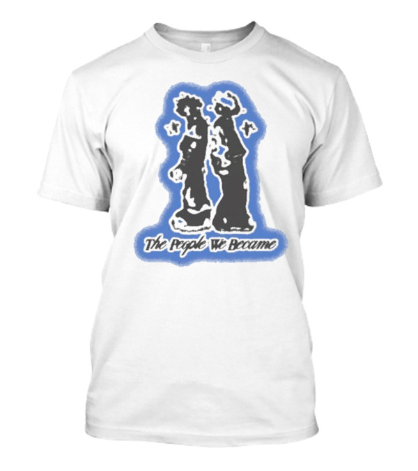 Nobigdyl. Back To Back The People We Became Iconic Figures Blue Outline T-Shirt
