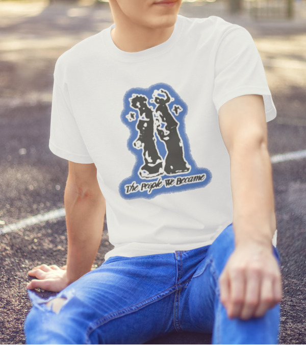Nobigdyl. Back To Back The People We Became Iconic Figures Blue Outline T-Shirt