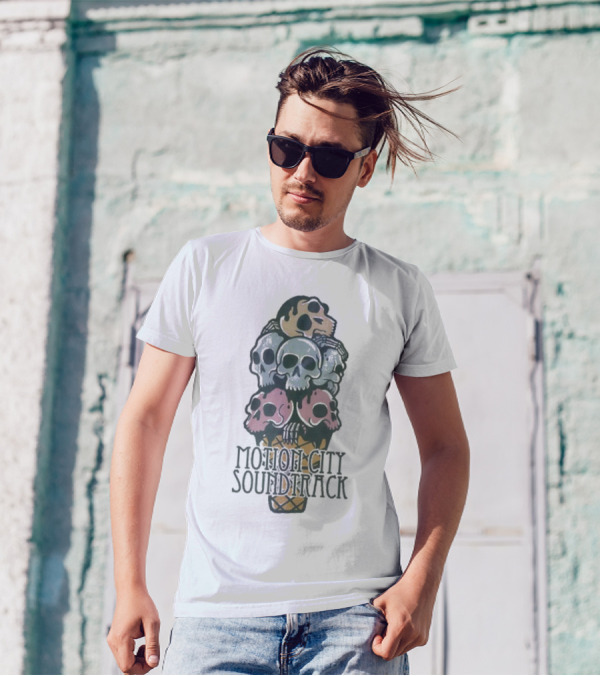 Motion City Soundtrack Skulls Ice Cream Cone T-Shirt