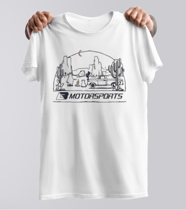 Lb Motorsports Ghost Limited Desert Scene With Cactus And Classic Car T-Shirt
