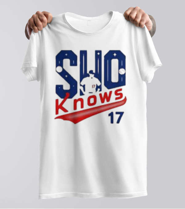 Los Angeles SHO Knows 17 Shohei Ohtani Baseball Player T-Shirt