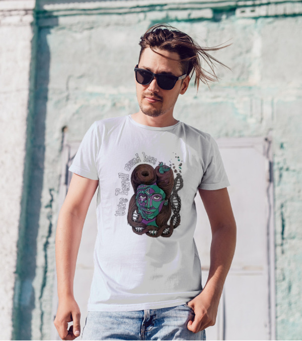 We're Ferrell Around Here Mosaic Face With Twists T-Shirt