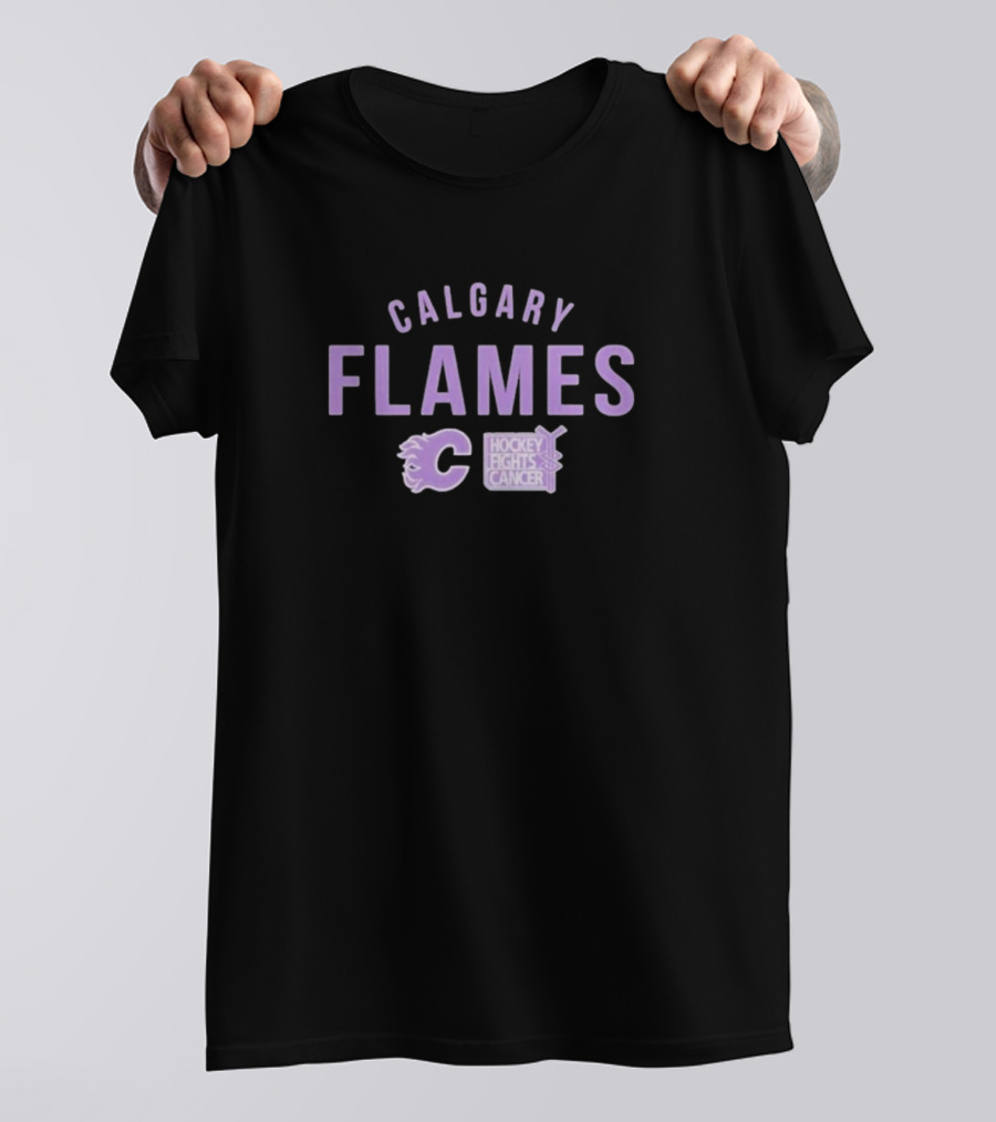 Calgary Flames Hockey Fights Cancer Resilient Richmond T-Shirt