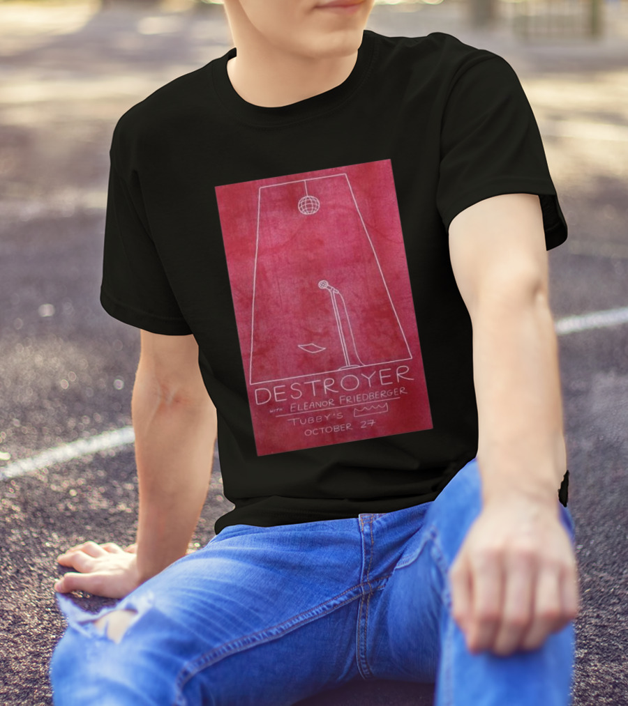 Destroyer With Eleanor Friedberger At Tubby’s October 27 Kingston NY T-Shirt