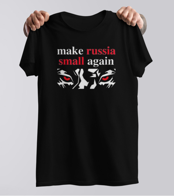 NK Veres Rivne Make Russia Small Again Tiger Eyes T-Shirt