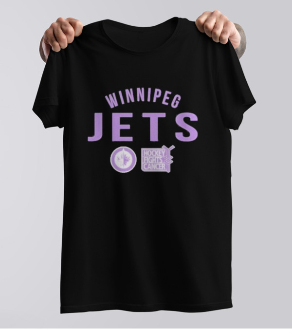 Winnipeg Jets Hockey Fights Cancer Richmond Resilient T-Shirt