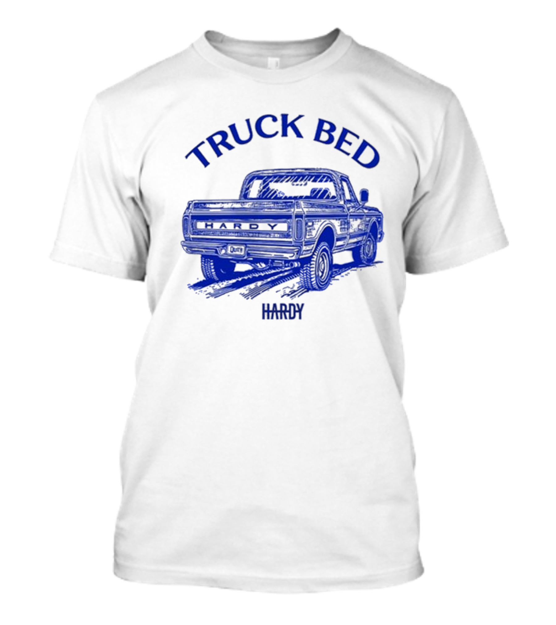 Hardy Truck Bed Vintage Blue Pickup T-Shirt