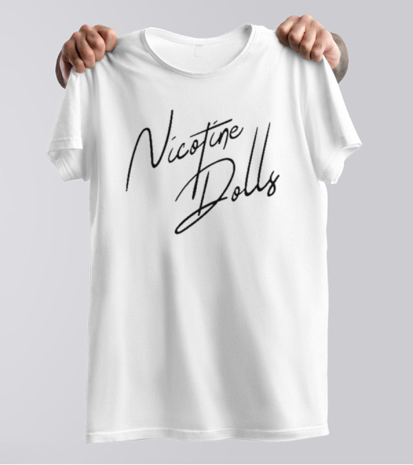 Nicotine Dolls Band Logo Signature T-Shirt