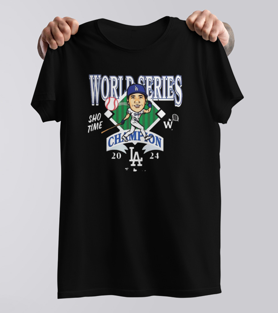 Shohei Ohtani LA Dodgers 2024 World Series Champion Sho-Time T-Shirt