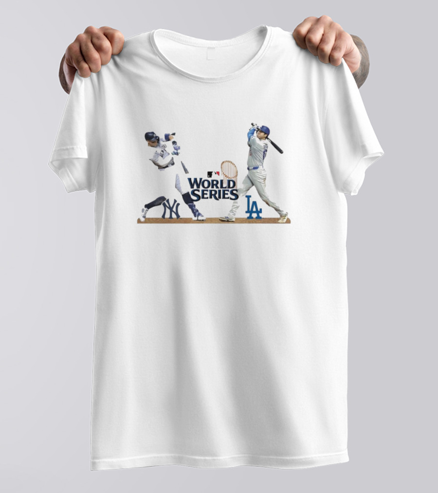 World Series 2024 Aaron Judge New York Yankees Vs Shohei Ohtani Los Angeles Dodgers T-Shirt