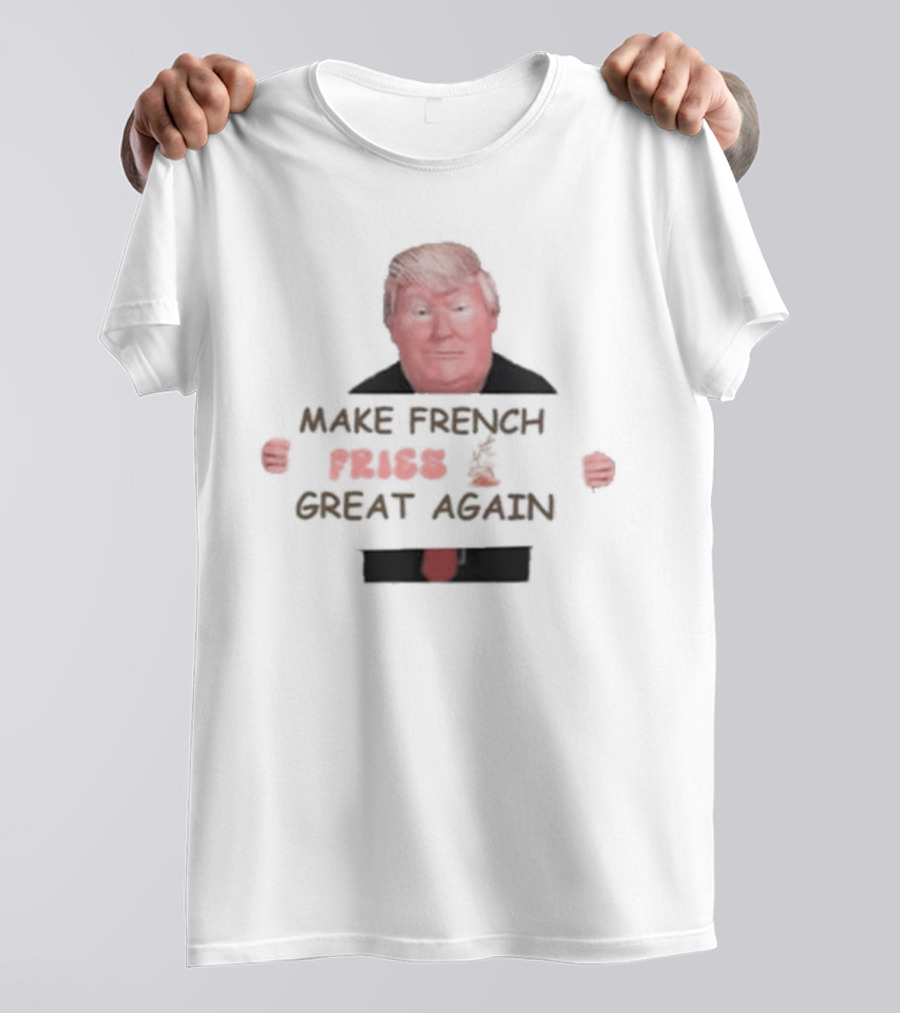 Authorized Trump Funny Make French Fries Great Again 2024 Trump Vance Sign Clerk T-Shirt