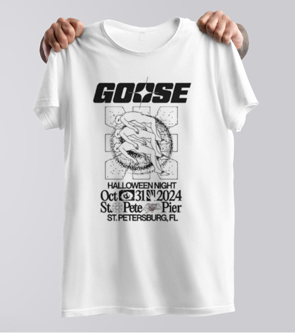 GOOSE Halloween Night Oct 31 2024 St. Pete Pier St. Petersburg FL T-Shirt