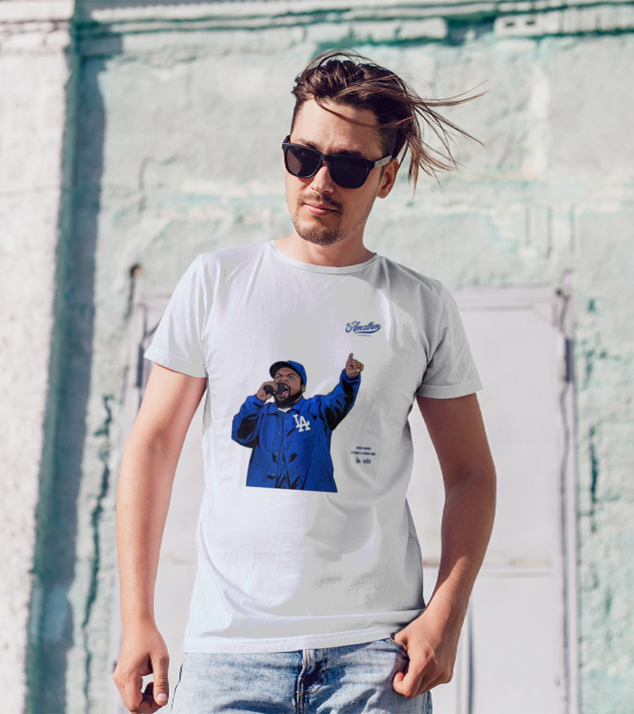 Ice Cube Los Angeles Dodgers Rapper Bow Down It Was A Good Day Mlb World Series T-Shirt