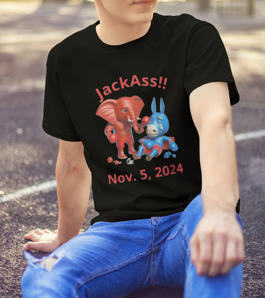JackAss Nov. 5, 2024 Vote Republican Vote Felon T-Shirt