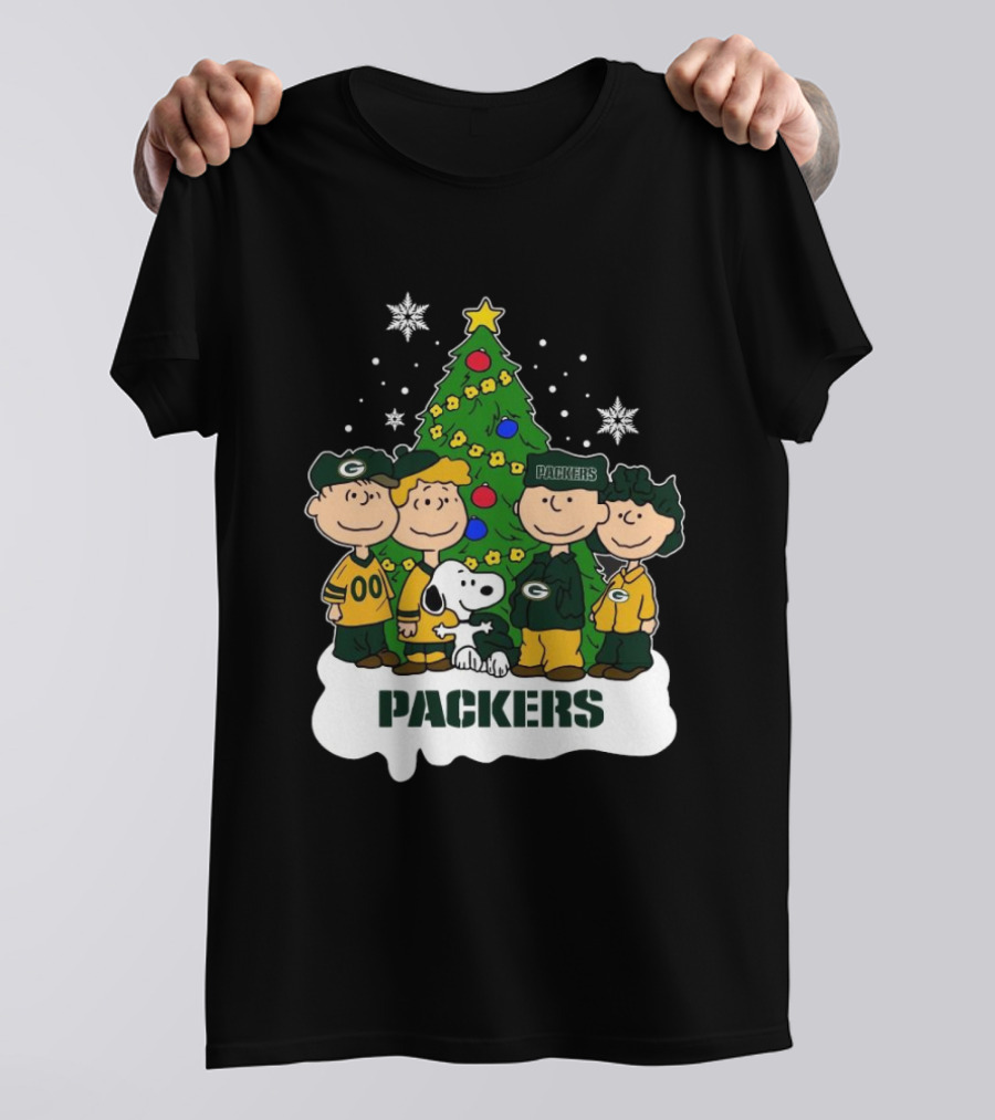Snoopy The Peanuts Packers NFL Christmas T-Shirt