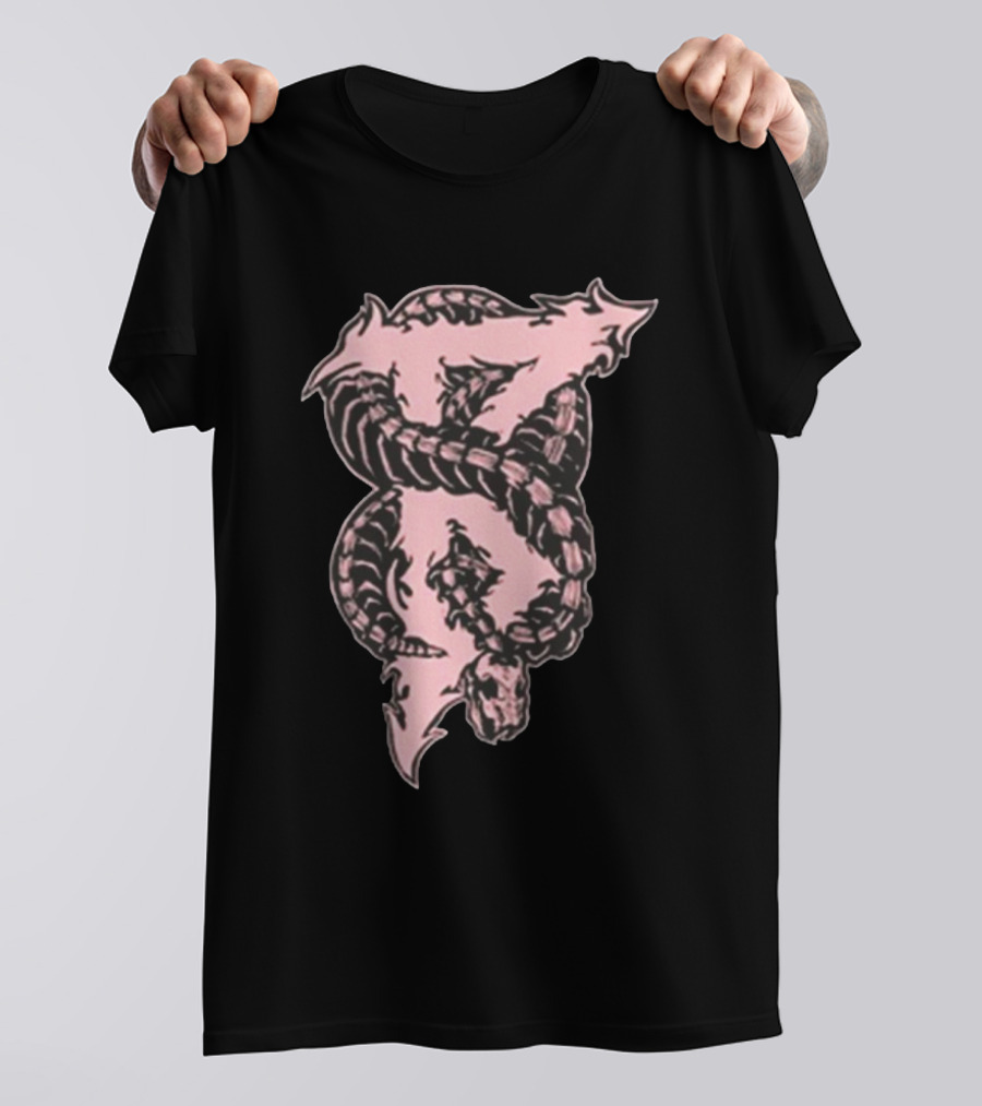 Beartooth Band Merch Metal Snake Pink T-Shirt