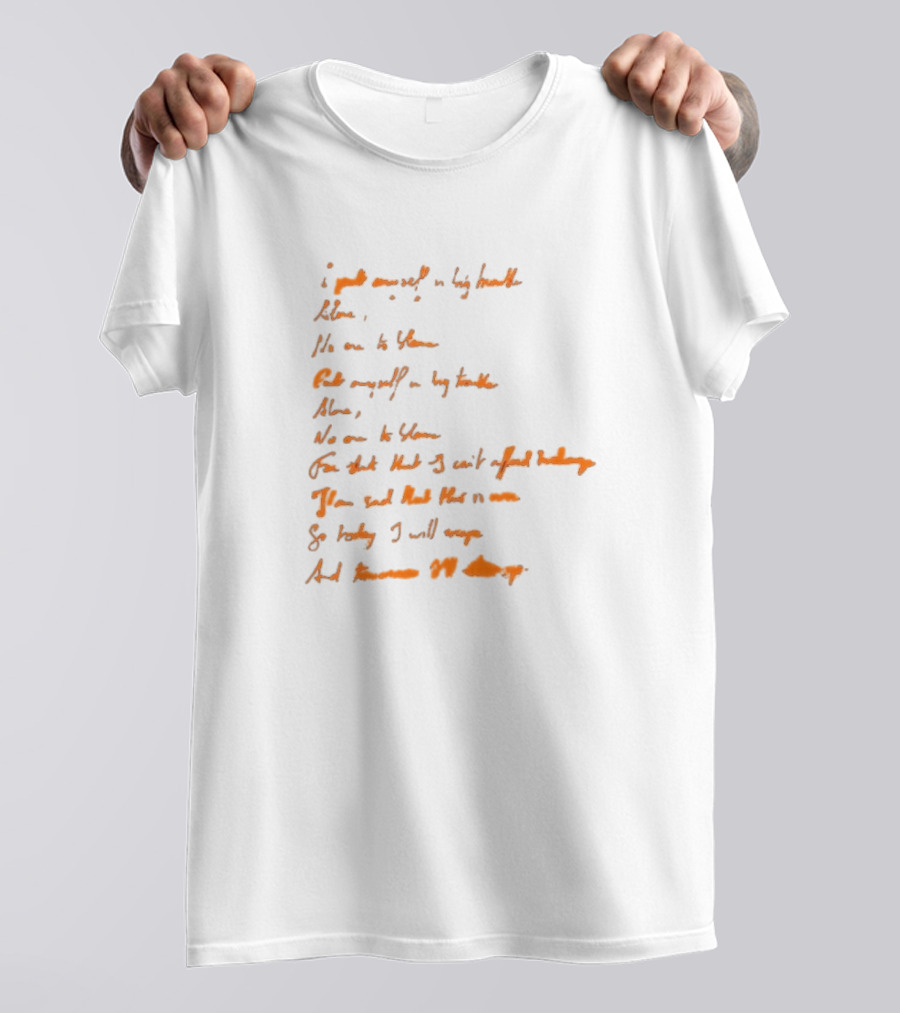 I Got Myself In Big Trouble Alone Lyrics Dark Grey T-Shirt