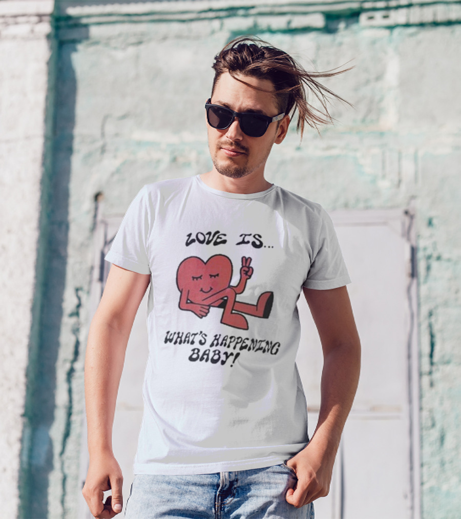 Love Is What's Happening Baby Heart Character T-Shirt