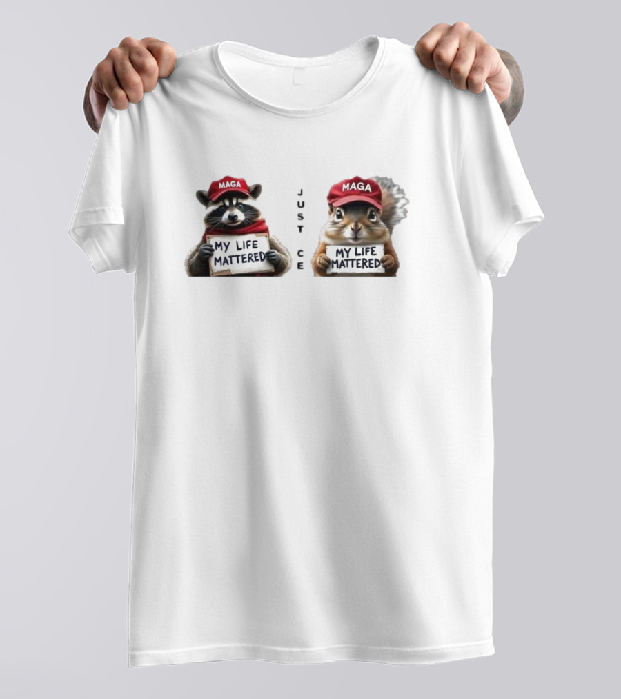 Justice My Life Mattered Peanut And Fred MAGA T-Shirt