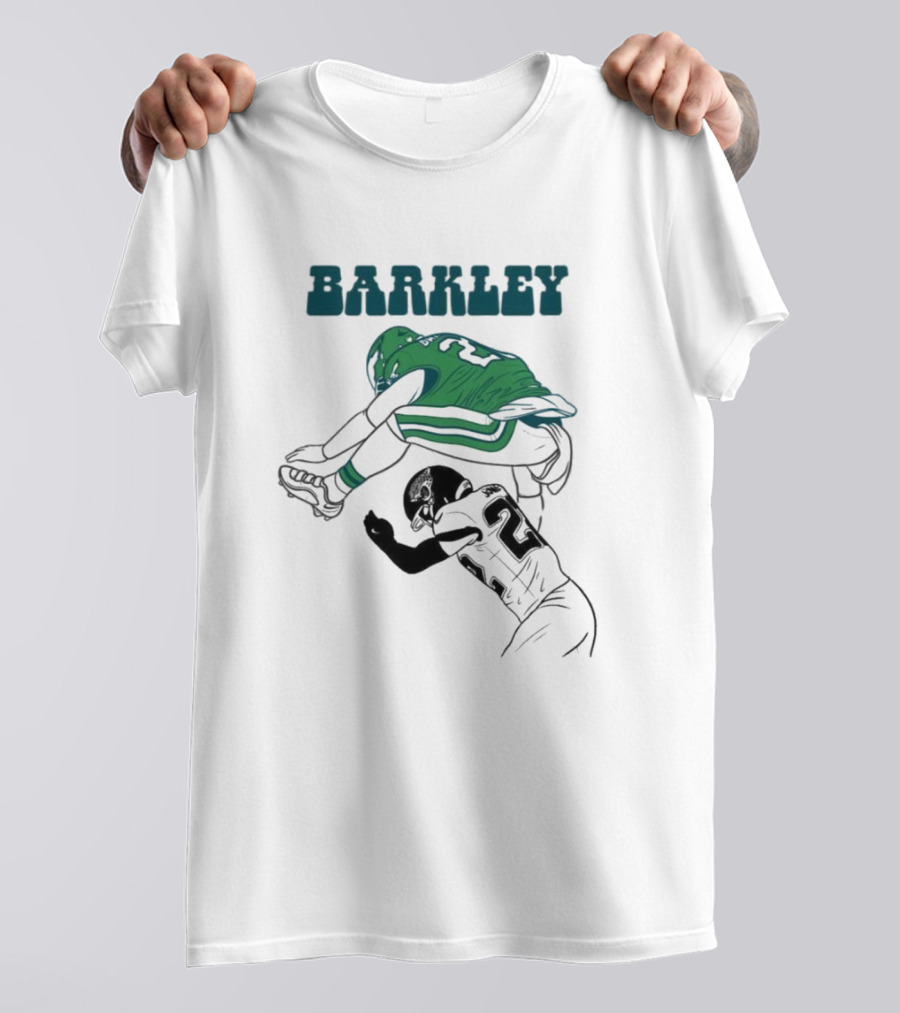 Barkley Leaps Over Jaguars Cornerback T-Shirt