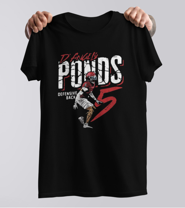 D'Angelo Ponds Defensive Back Indiana Hoosiers Number 5 College Football Player T-Shirt