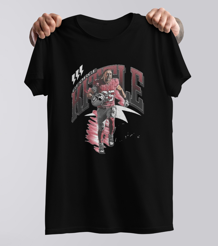 George Kittle San Francisco 49ers Football Retro 85 Signature T-Shirt