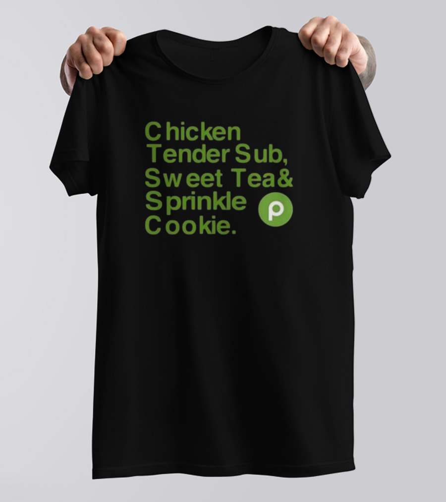 Publix Chicken Tender Sub Sweet Tea Sprinkle Cookie T-Shirt