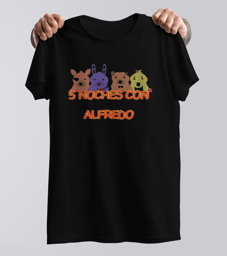 Five Nights At Freddy’s 5 Noches Con Alfredo Animatronic Characters T-Shirt