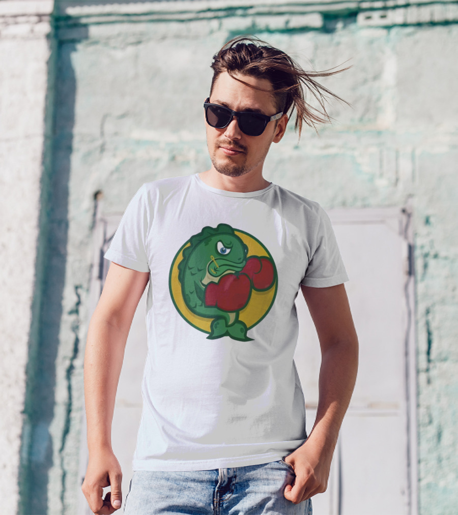 Hookline Sinkers Boxing Fish Icon T-Shirt