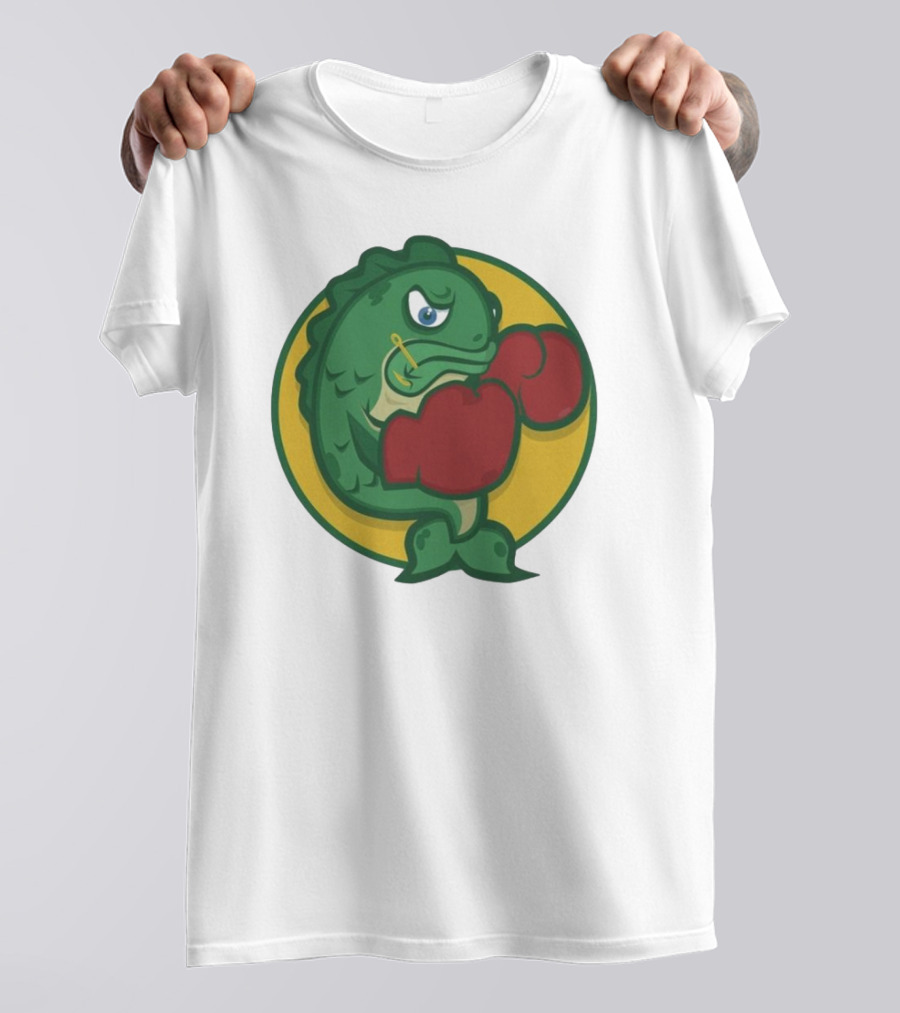 Hookline Sinkers Boxing Fish Icon T-Shirt
