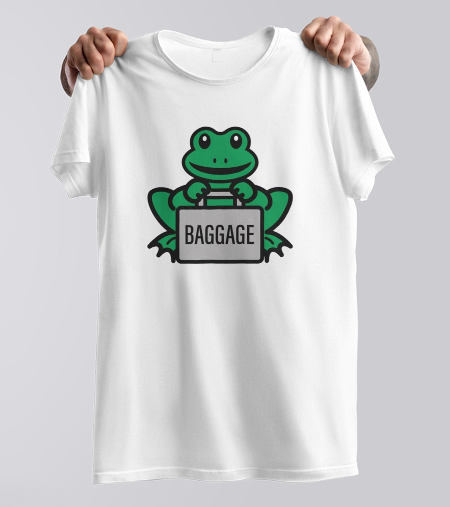 Team Baggage Frog Holding Baggage T-Shirt