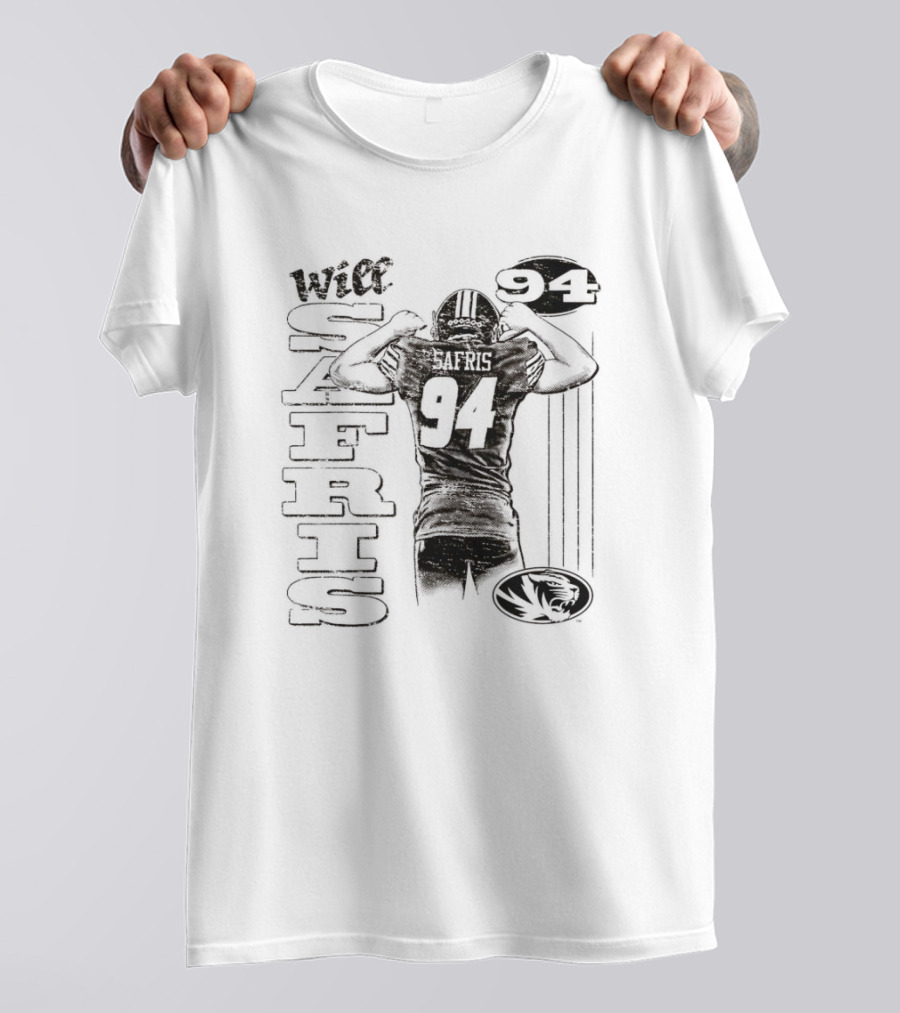 Will Safris 94 Missouri Tigers Football Player T-Shirt