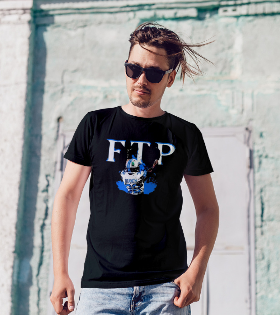 FTP Brian Branch Detroit Lions NFL Player Back Jersey T-Shirt