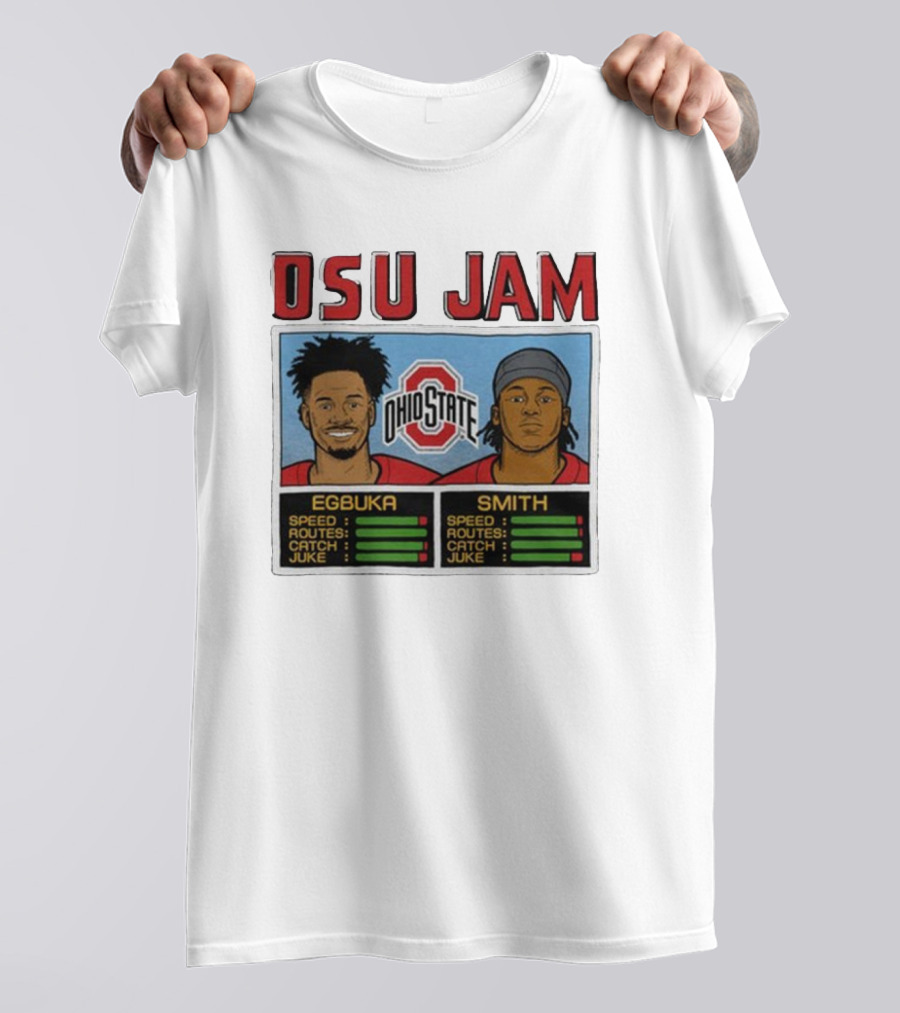 OSU Jam Egbuka Smith Ohio State Football Speed Routes Catch Juke T-Shirt